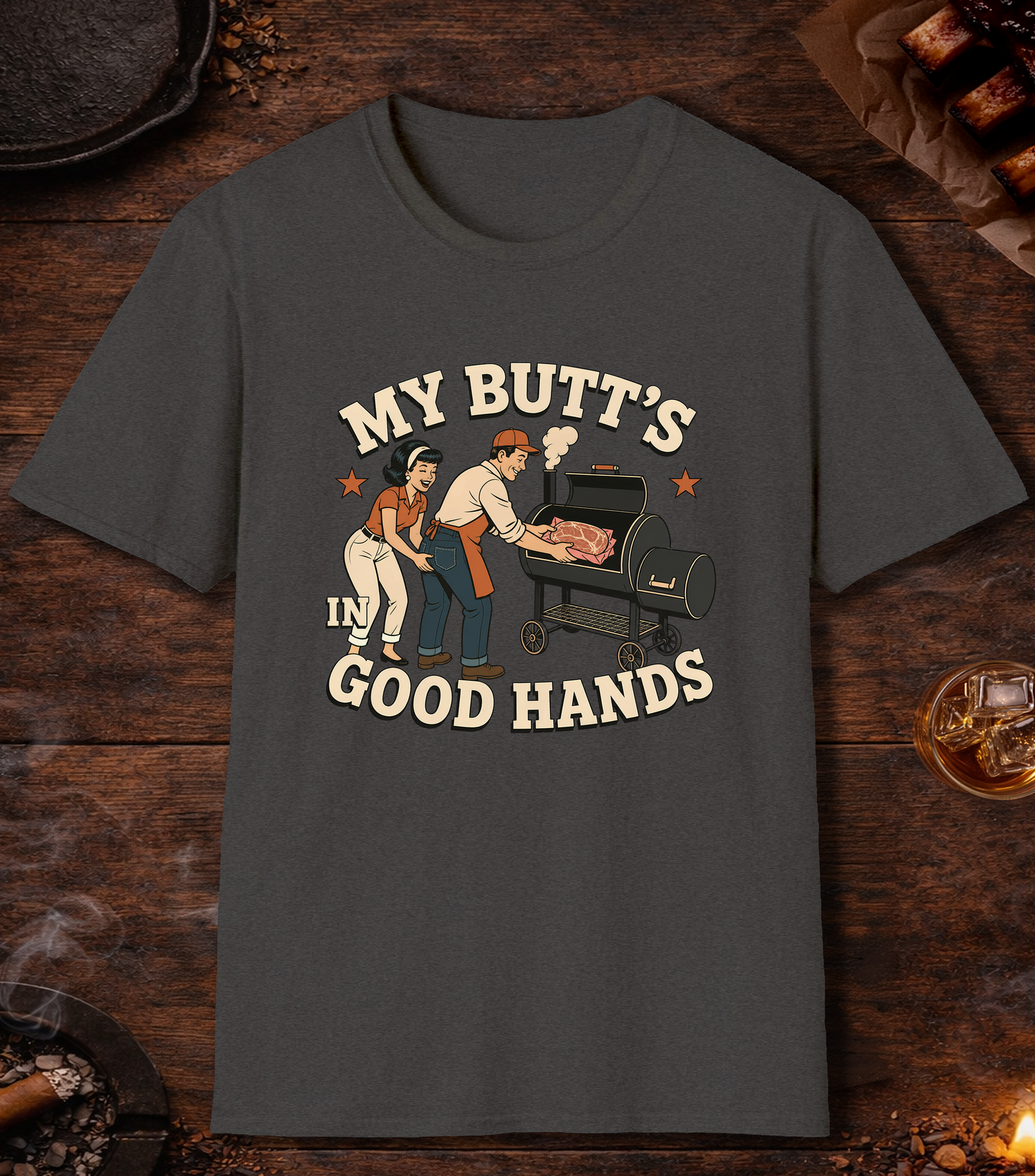 My Butt's In Good Hands - Dark Heather