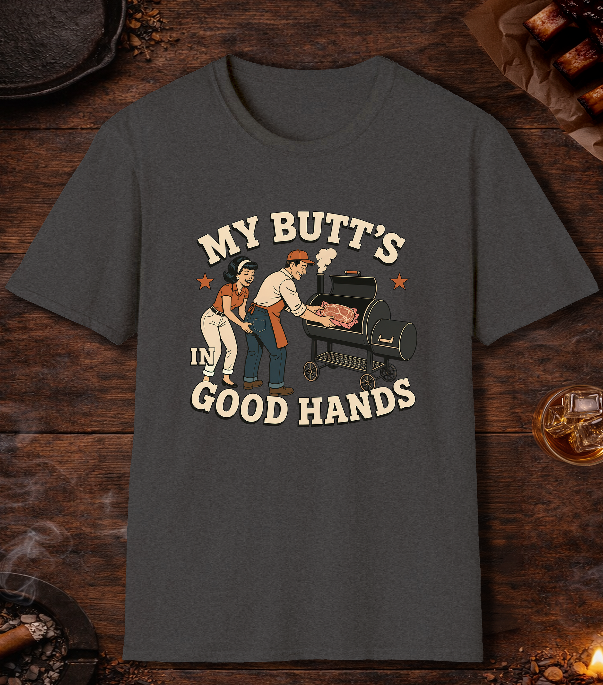 My Butt's In Good Hands - Dark Heather