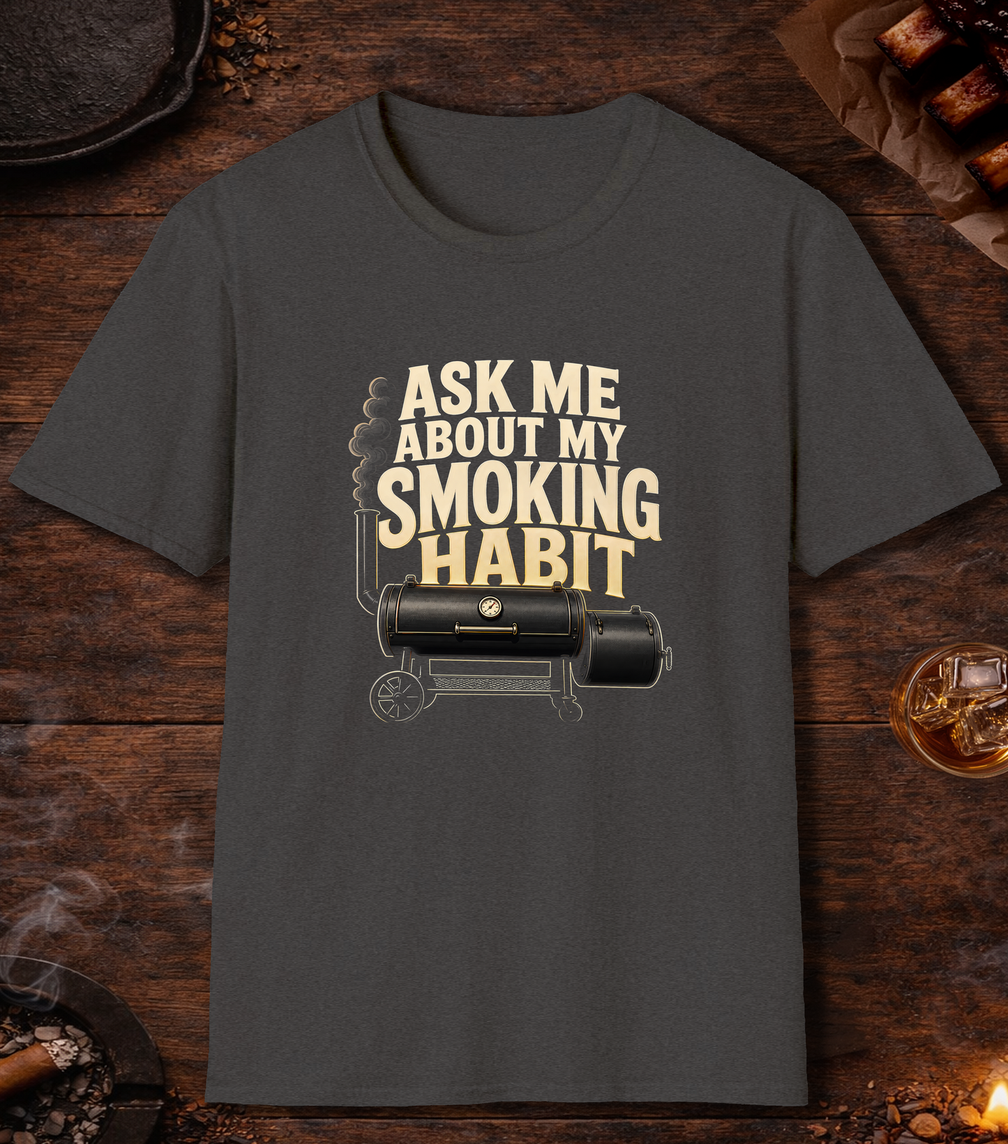 Ask Me About My Smoking Habit - Dark Heather