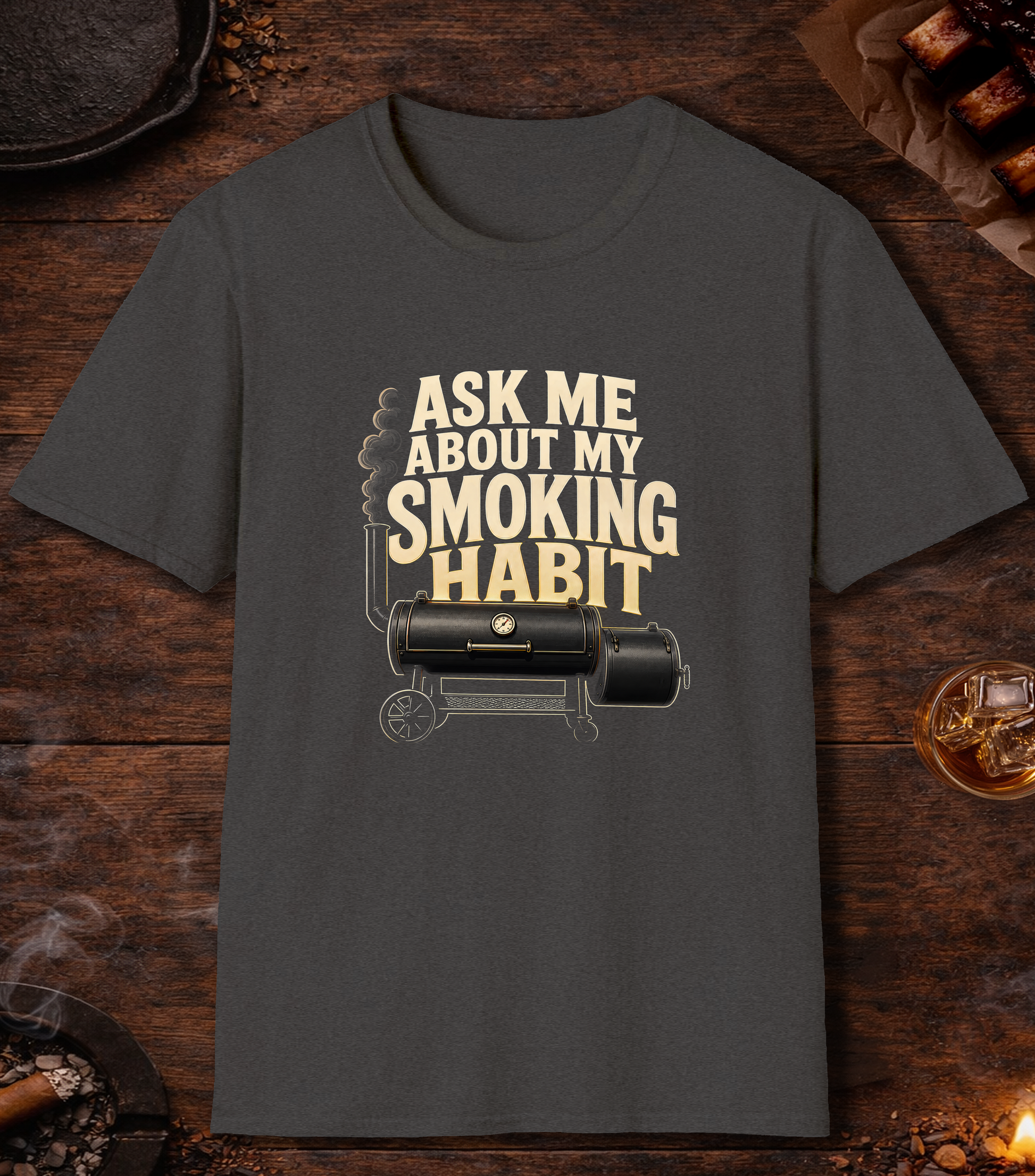 Ask Me About My Smoking Habit - Dark Heather