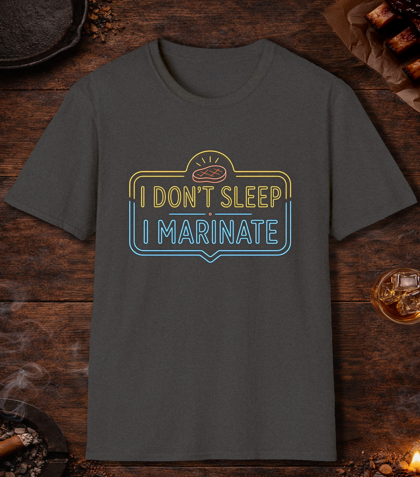 I Don't Sleep I Marinate T-Shirt - Dark Heather