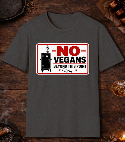 No Vegans T-Shirt - Dark Heather