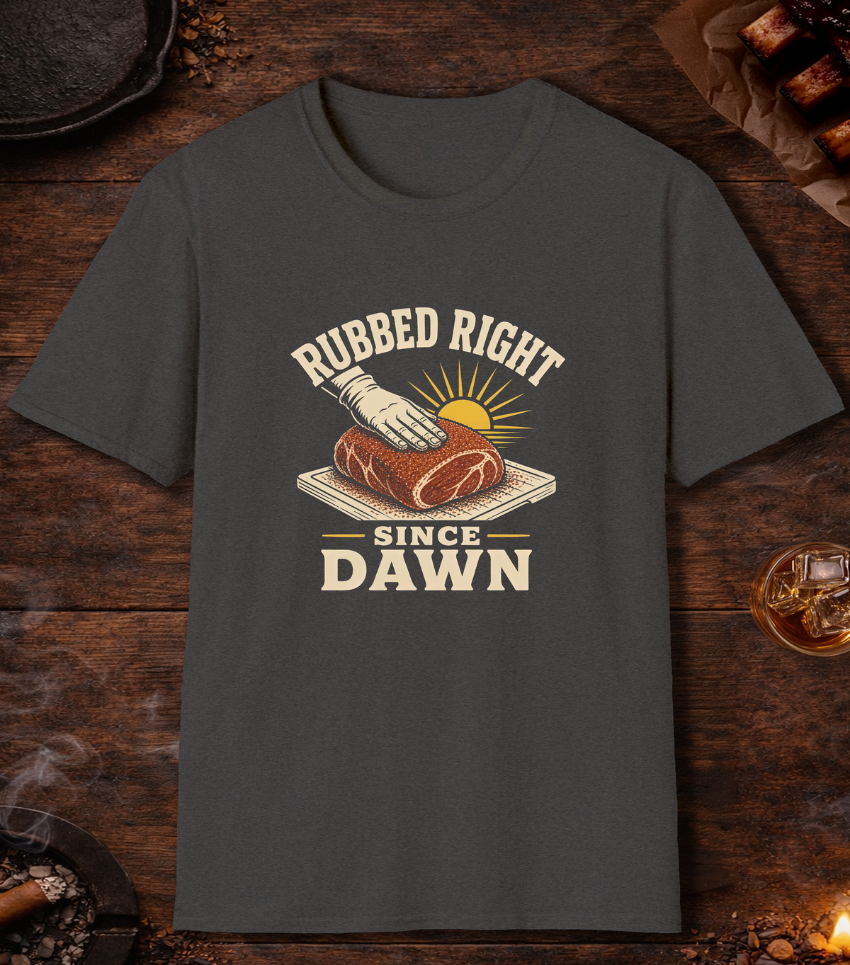 Rubbed Right - Dark Heather