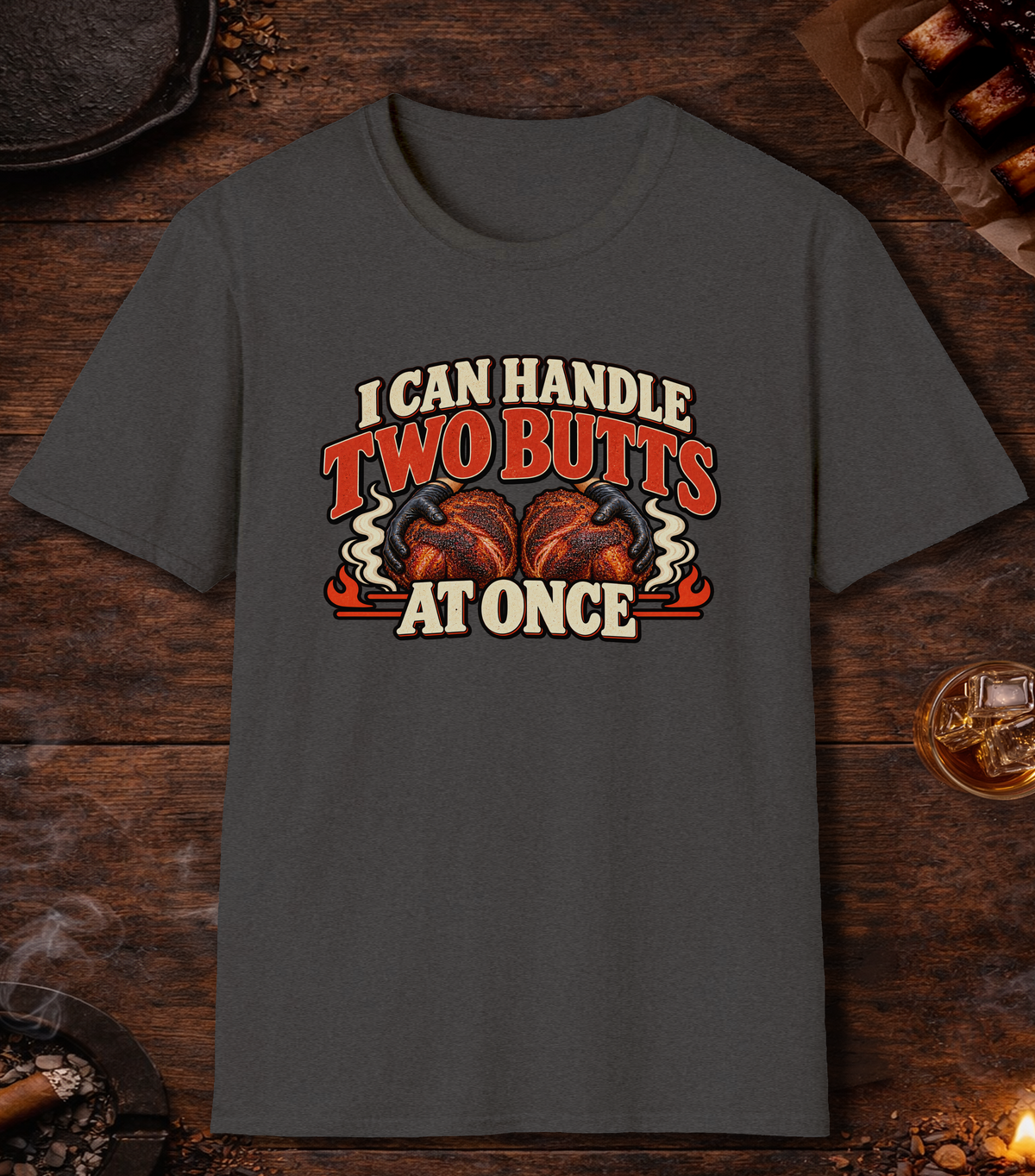 Handle Butts T-Shirt - Dark Heather