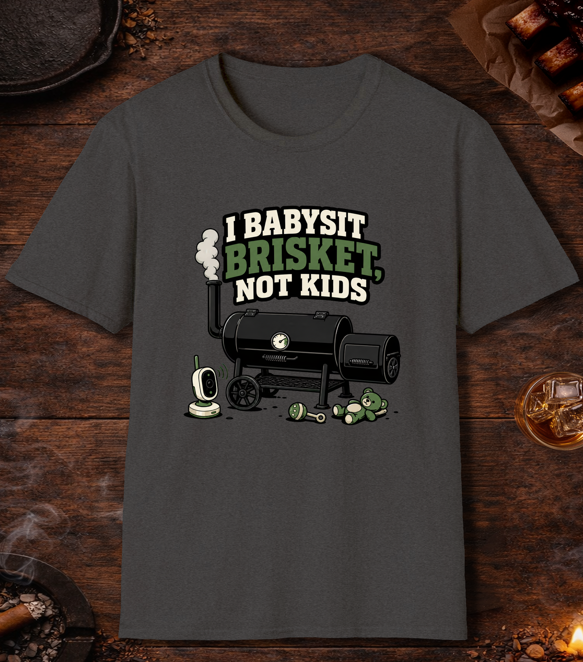 Babysit Brisket - Dark Heather