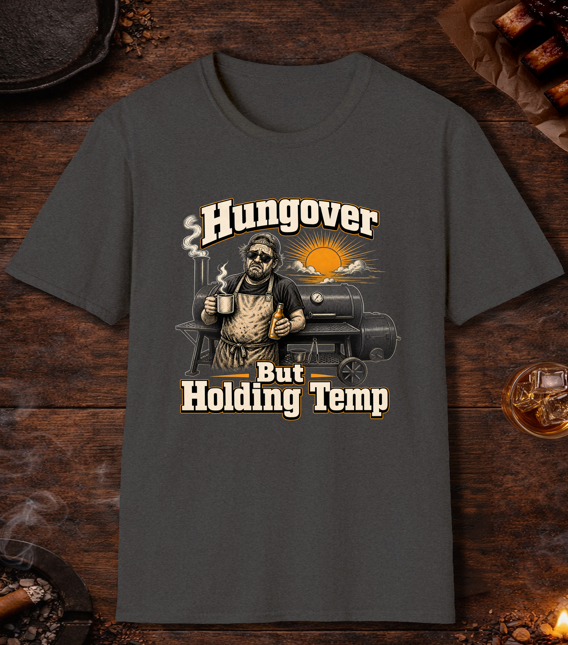Hungover But Holding - Dark Heather