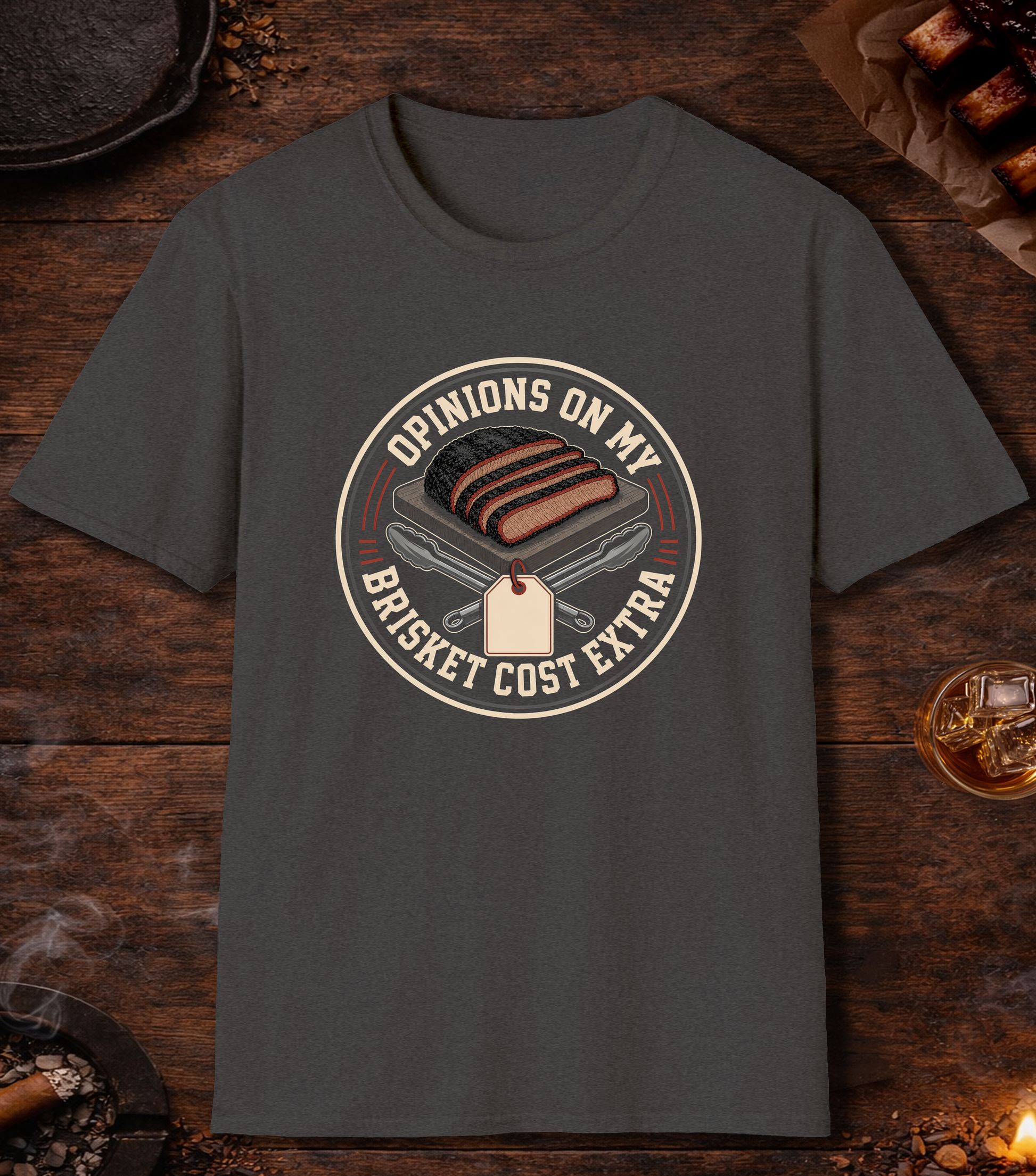 Opinions Cost Extra T-Shirt - Dark Heather