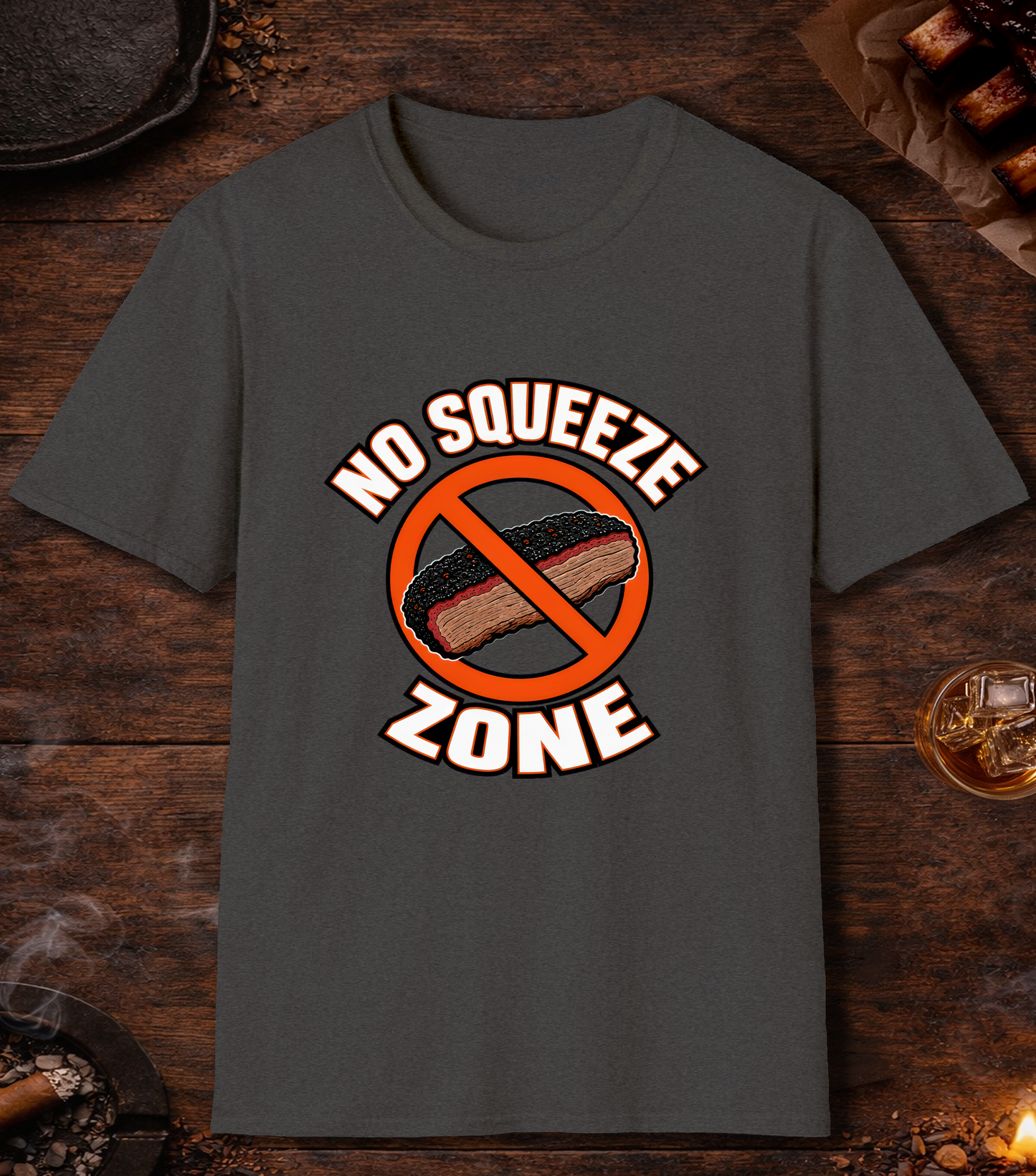 No Squeeze Zone T-Shirt - Dark Heather