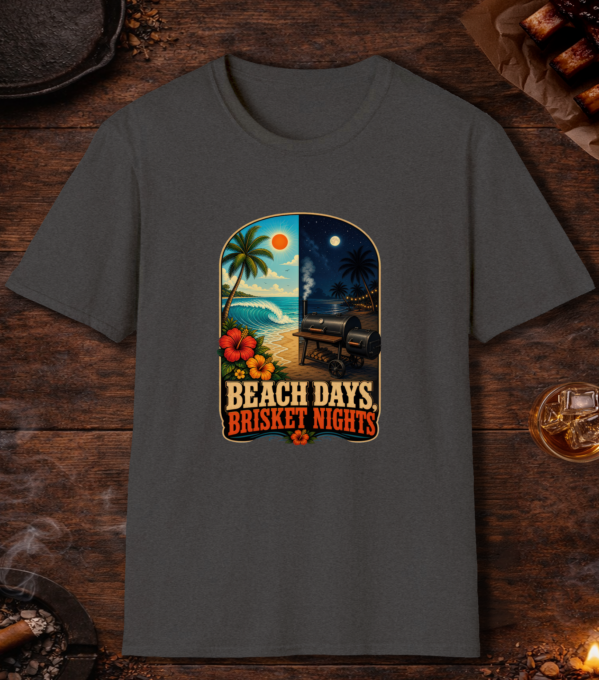 Beach Days T-Shirt - Dark Heather