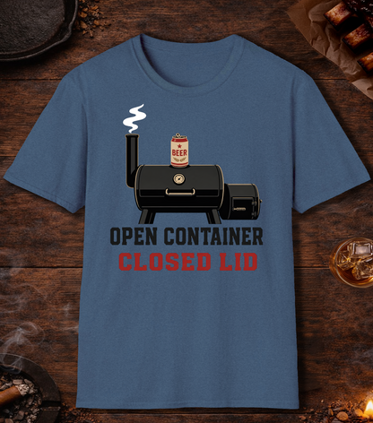 Open Container Closed Lid - Heather Indigo