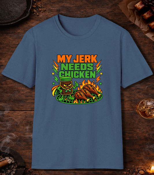 Jerk Needs Chicken - Heather Indigo