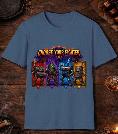 Choose Your Fighter T-Shirt - Heather Indigo