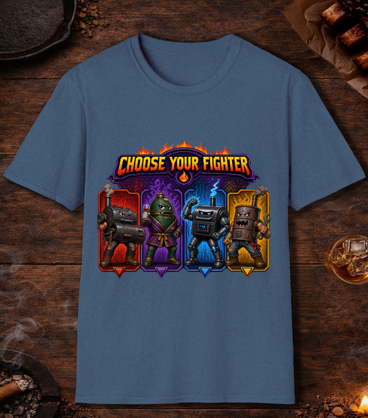 Choose Your Fighter T-Shirt - Heather Indigo