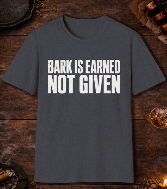 Bark Is Earned T-Shirt - Heather Navy