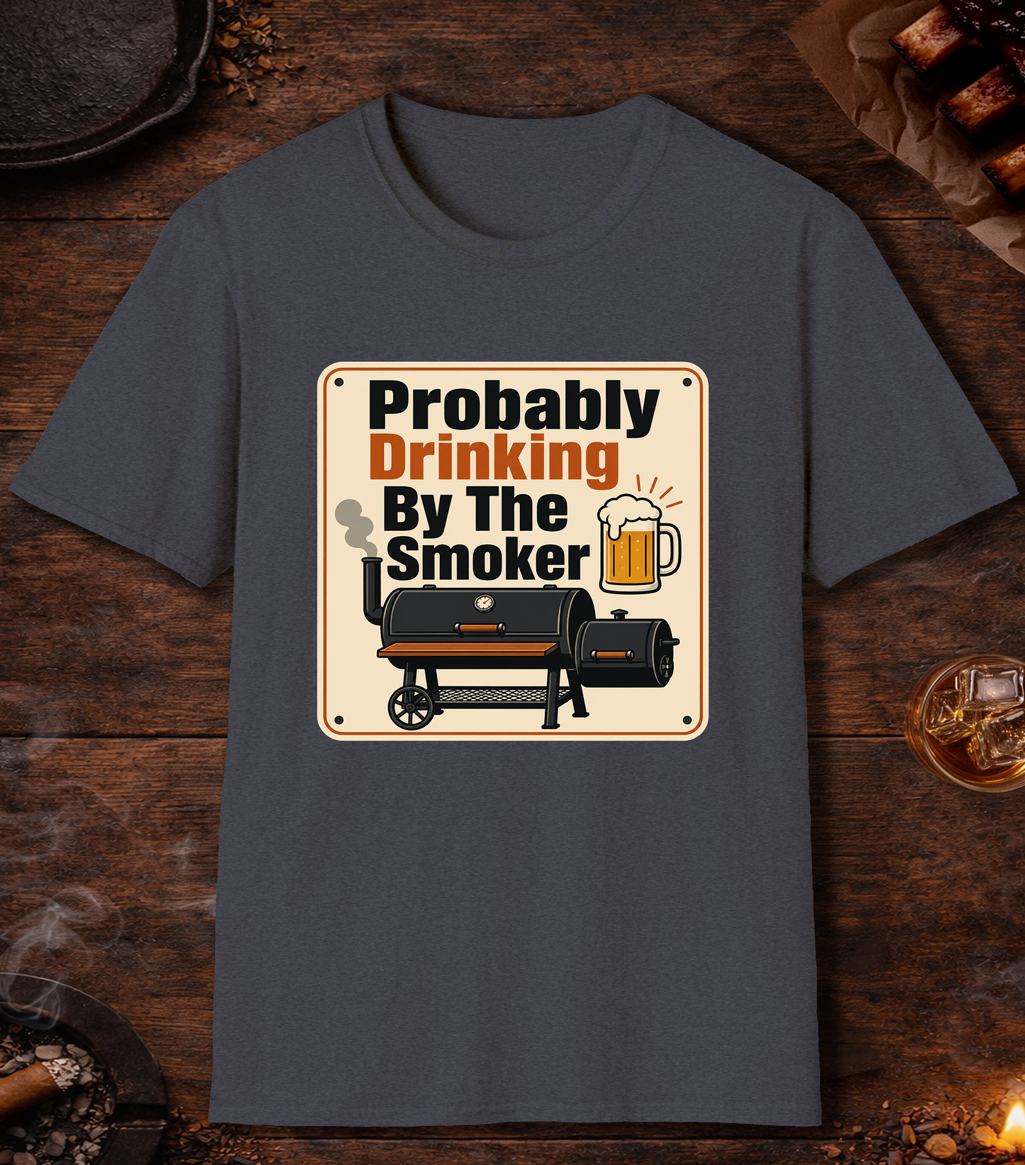 Probably Drinking By The Smoker - Heather Navy