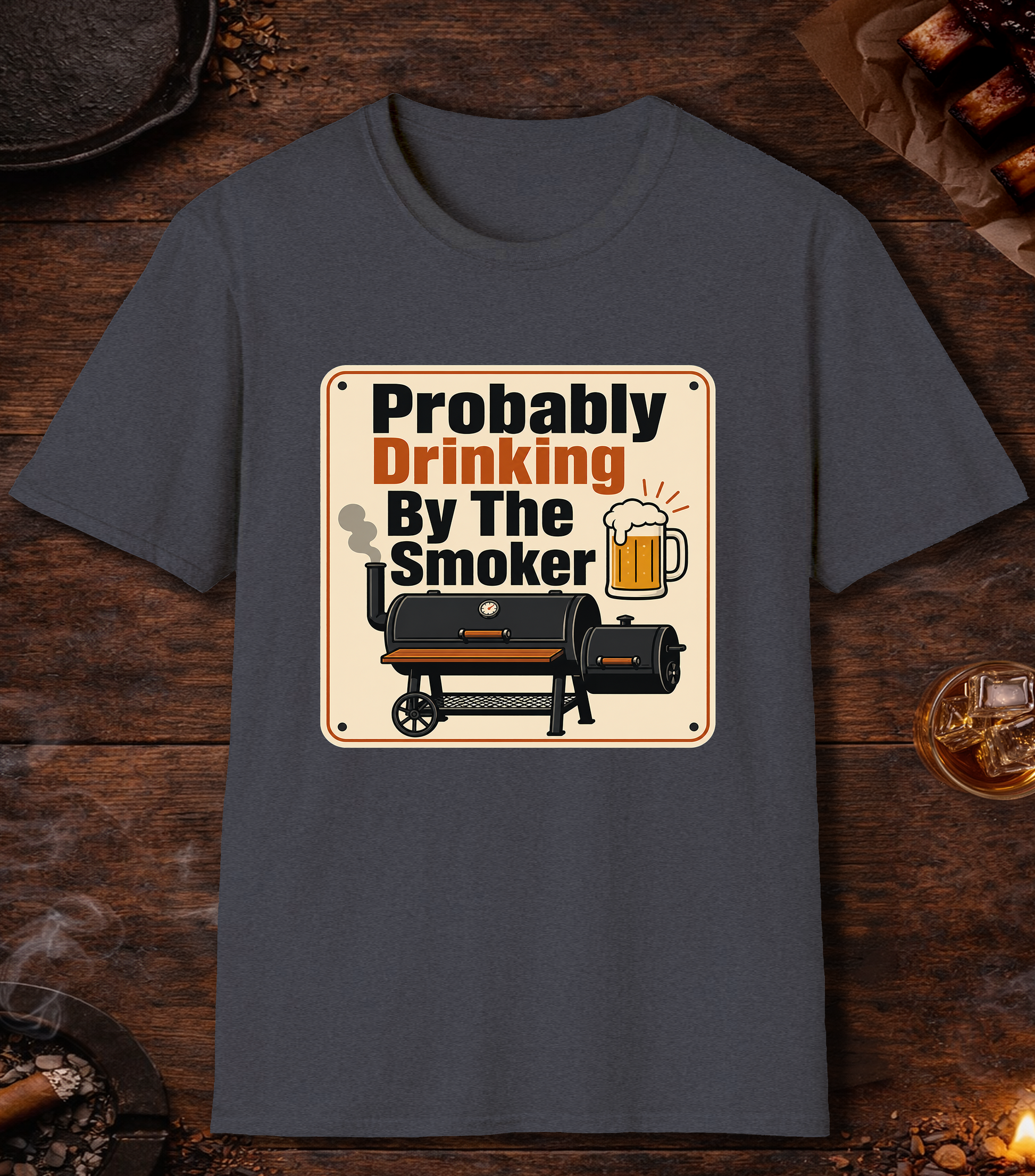 Probably Drinking By The Smoker - Heather Navy