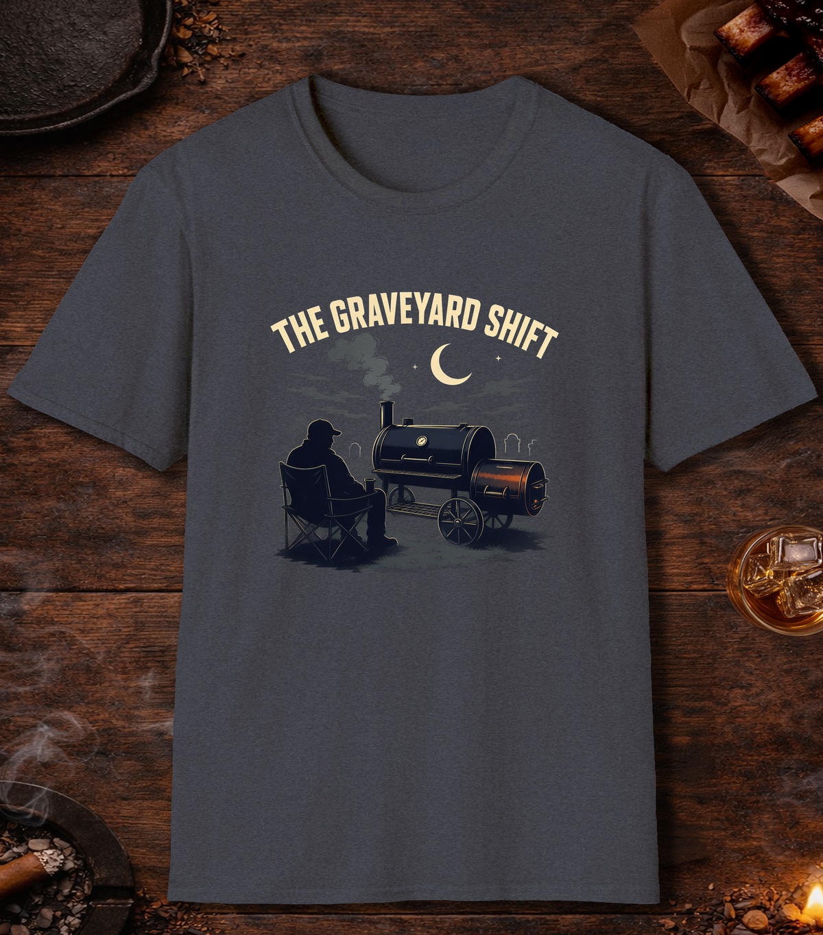 Graveyard Shift - Heather Navy