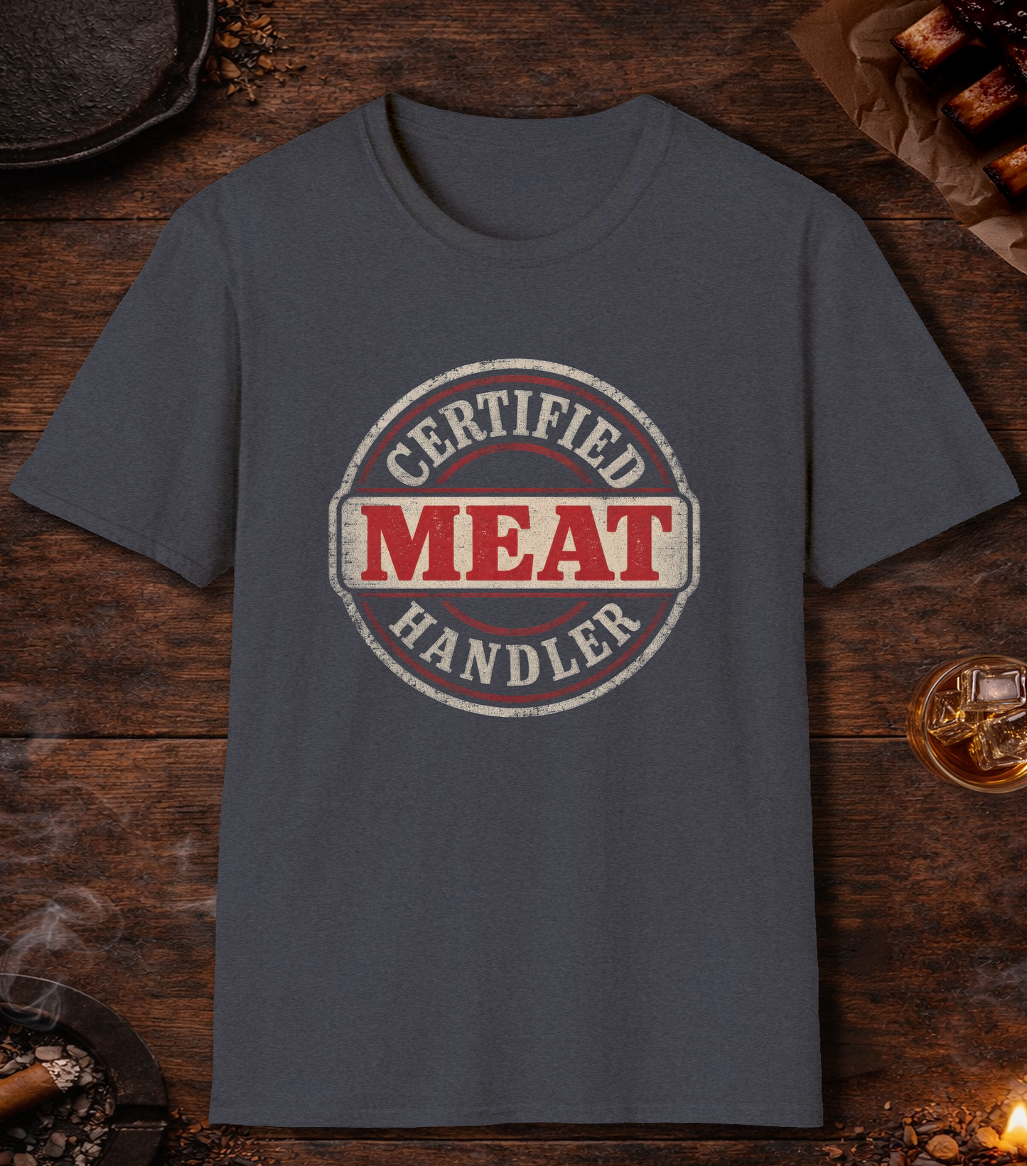 Meat Handler T-Shirt - Heather Navy