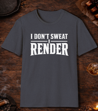 I Render T-Shirt - Heather Navy