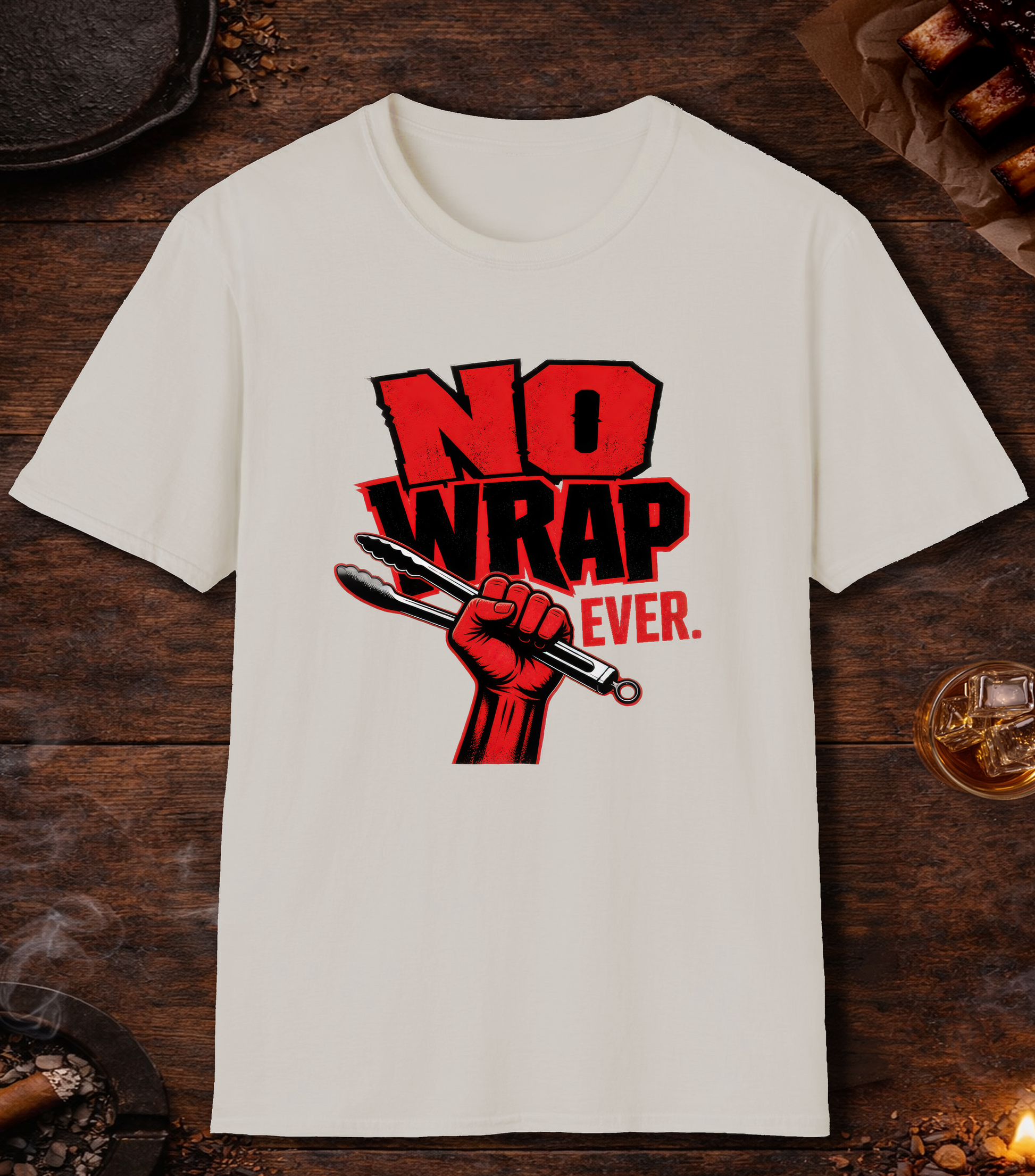 No Wrap Ever T-Shirt - Ice Grey