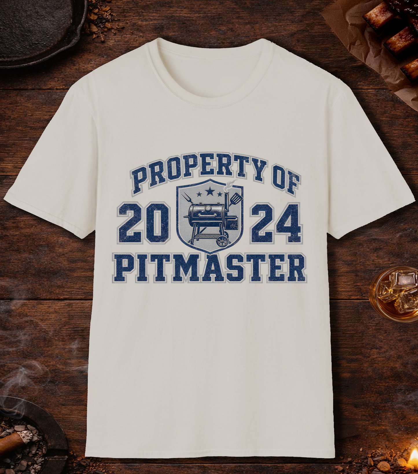 Property of Pitmaster T-Shirt - Ice Grey