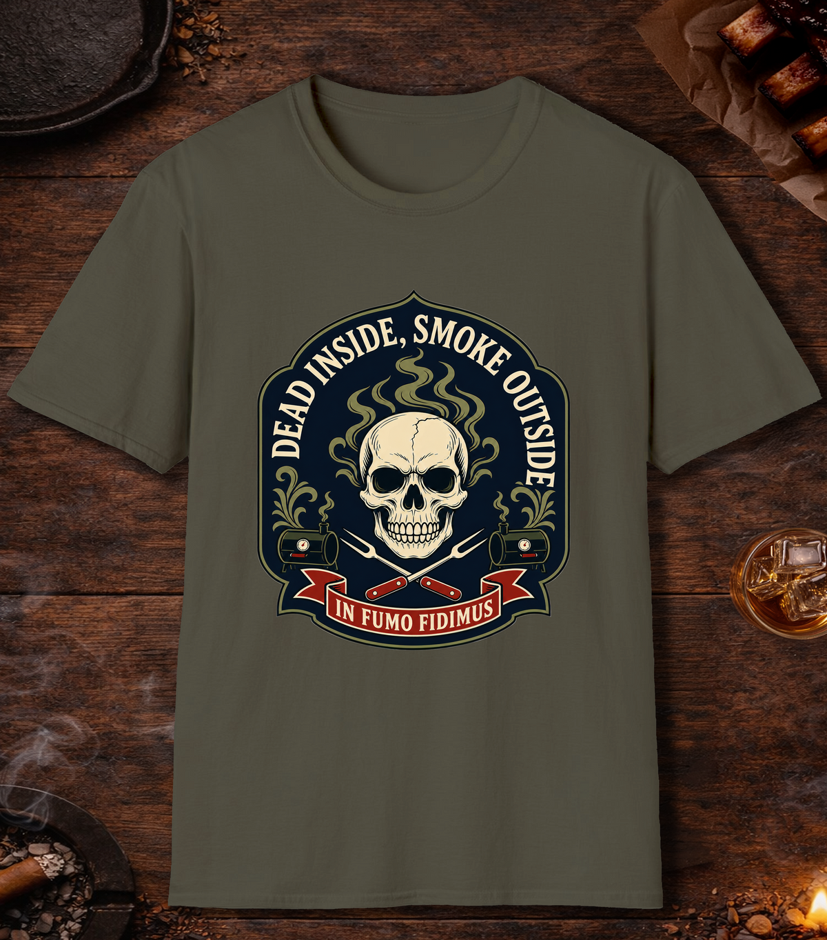 Dead Inside - Military Green