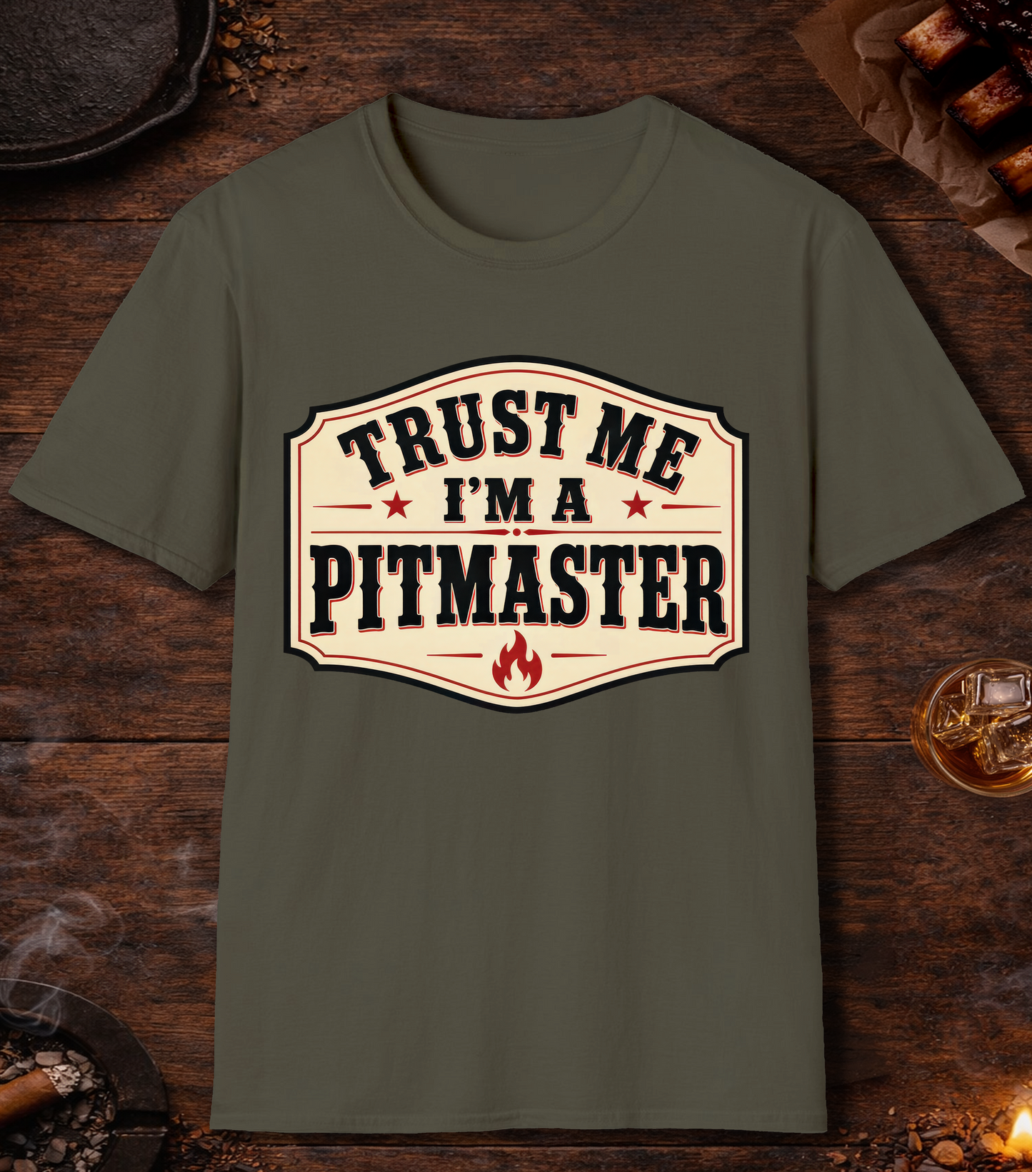 Trust Me T-Shirt - Military Green