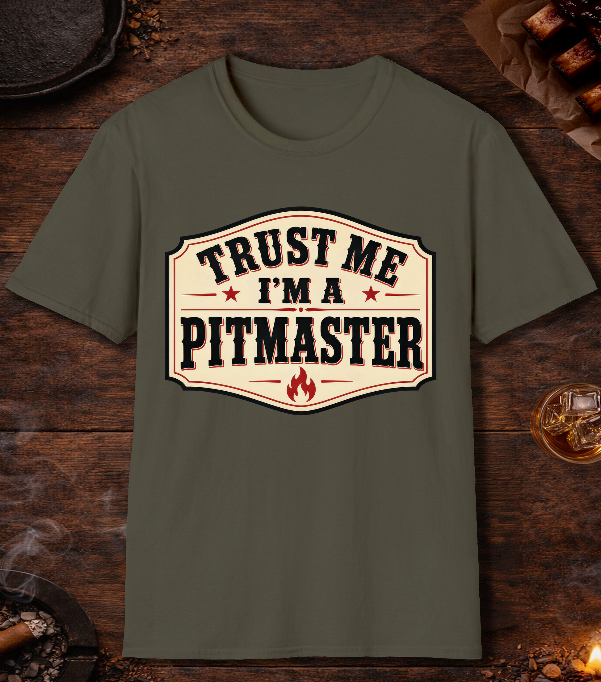 Trust Me T-Shirt - Military Green
