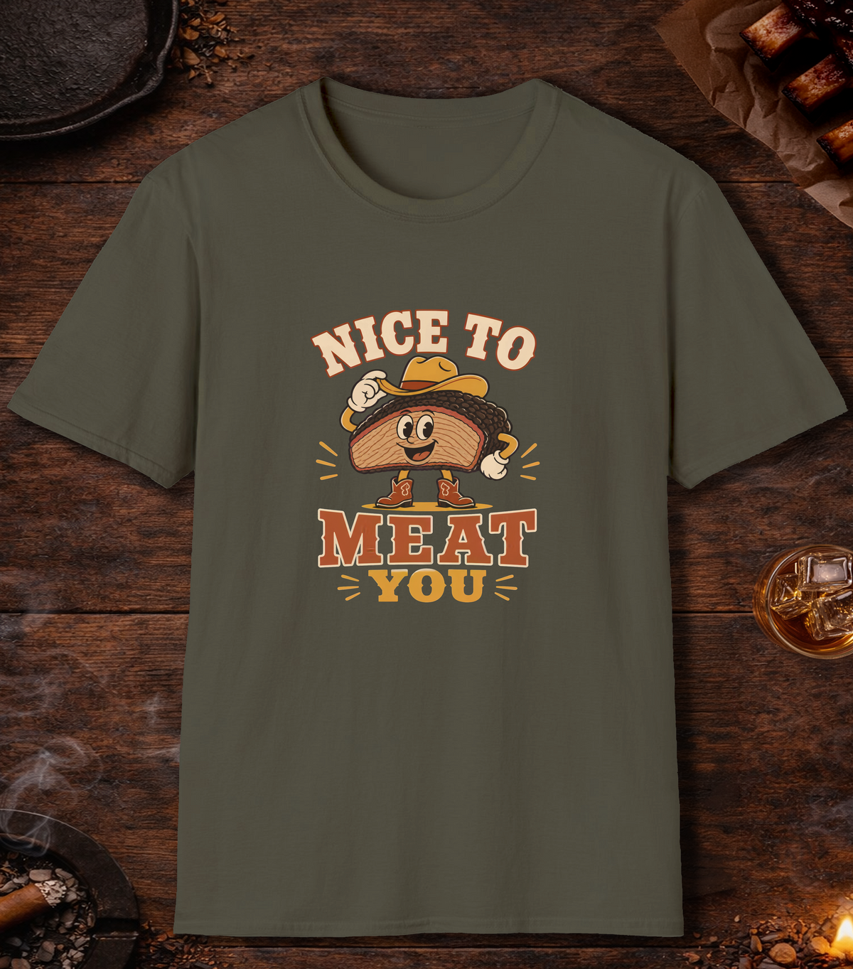 Nice to Meat You - Military Green
