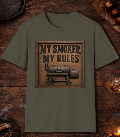 My Smoker My Rules T-Shirt - Military Green