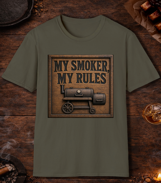 My Smoker My Rules T-Shirt - Military Green