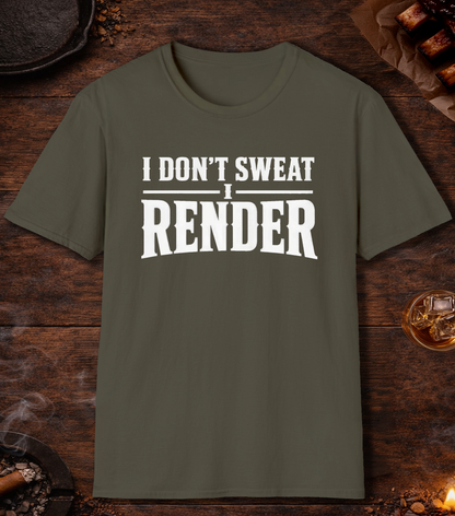 I Render T-Shirt - Military Green