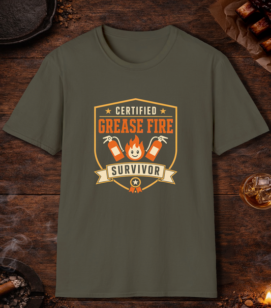 Grease Fire Survivor - Military Green