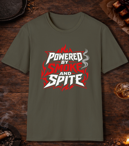 Powered By Smoke and Spite T-Shirt - Military Green