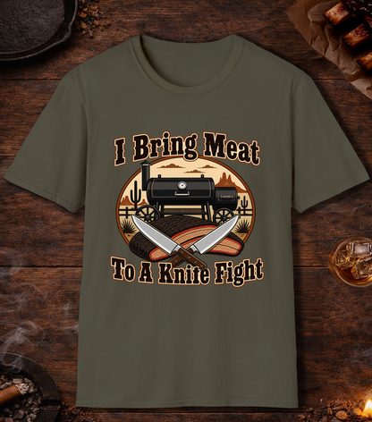 I Bring Meat To A Knife Fight - Military Green