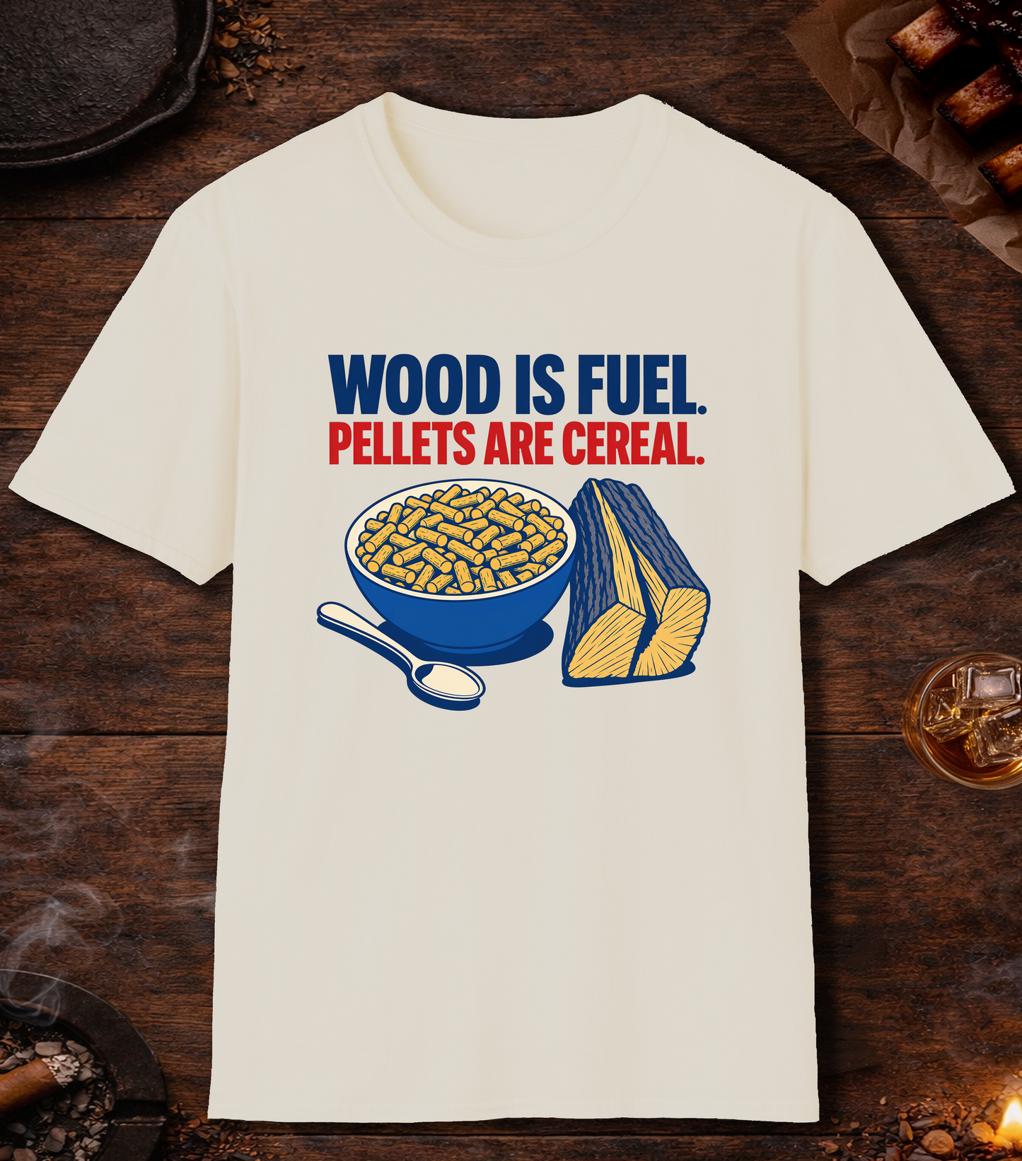 Pellets Are Cereal T-Shirt - Natural