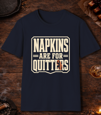 Napkins for Quitters T-Shirt - Navy