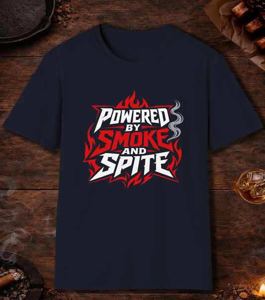 Powered By Smoke and Spite T-Shirt - Navy