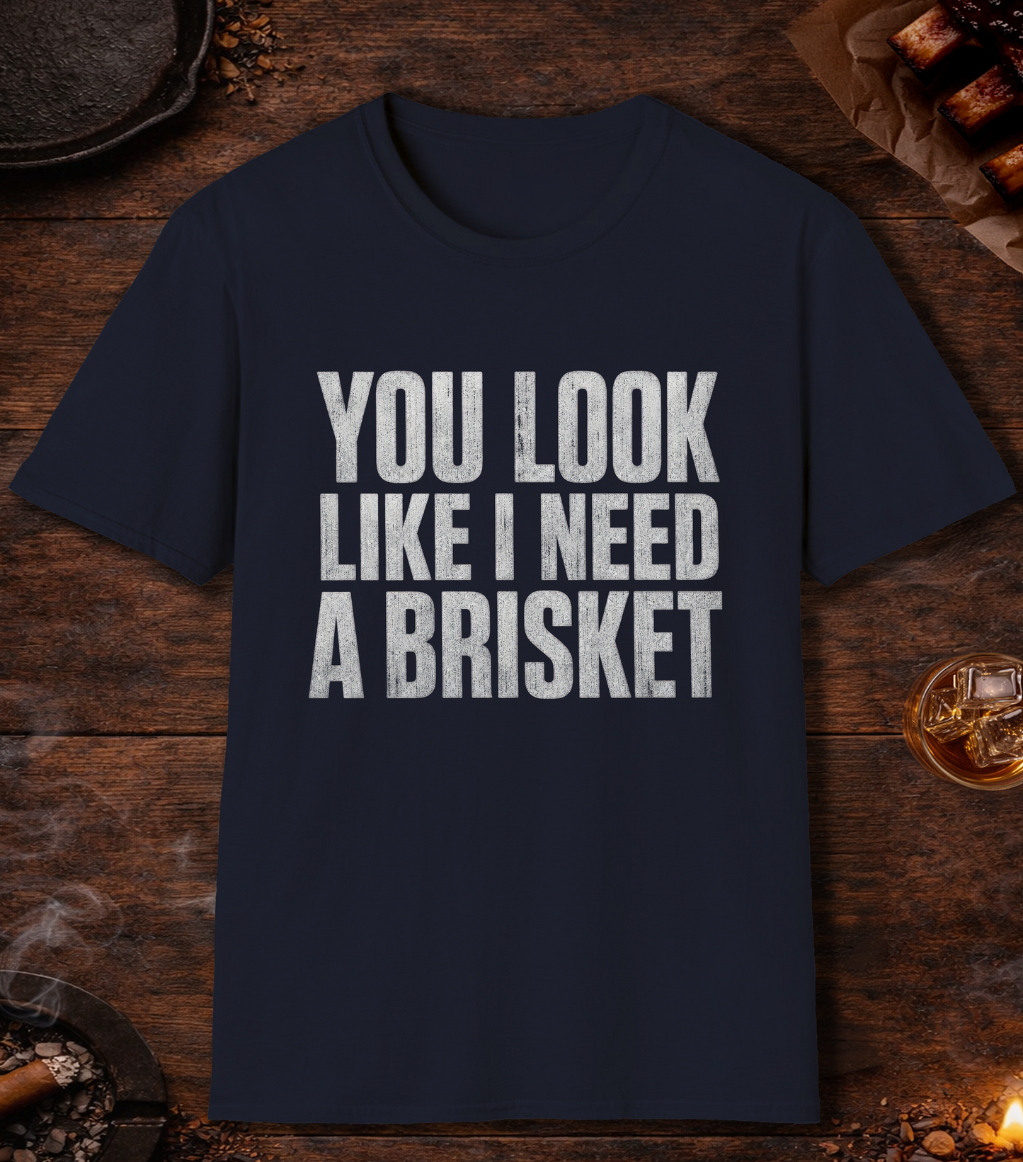 I Need a Brisket T-Shirt - Navy