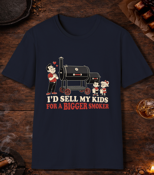 I'd Sell My Kids For A Bigger Smoker - Navy