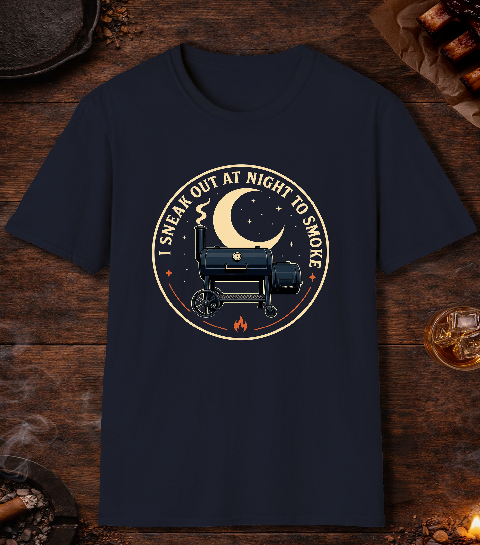 Sneak Out to Smoke T-Shirt - Navy