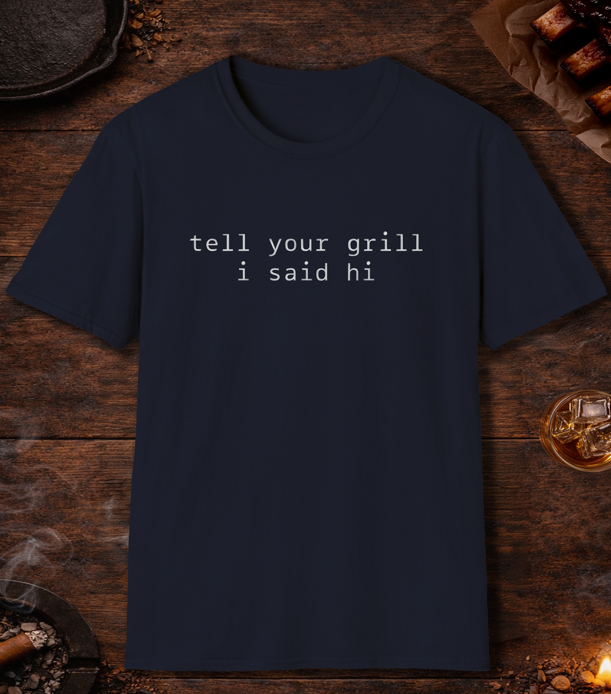Grill Hi T-Shirt - Navy