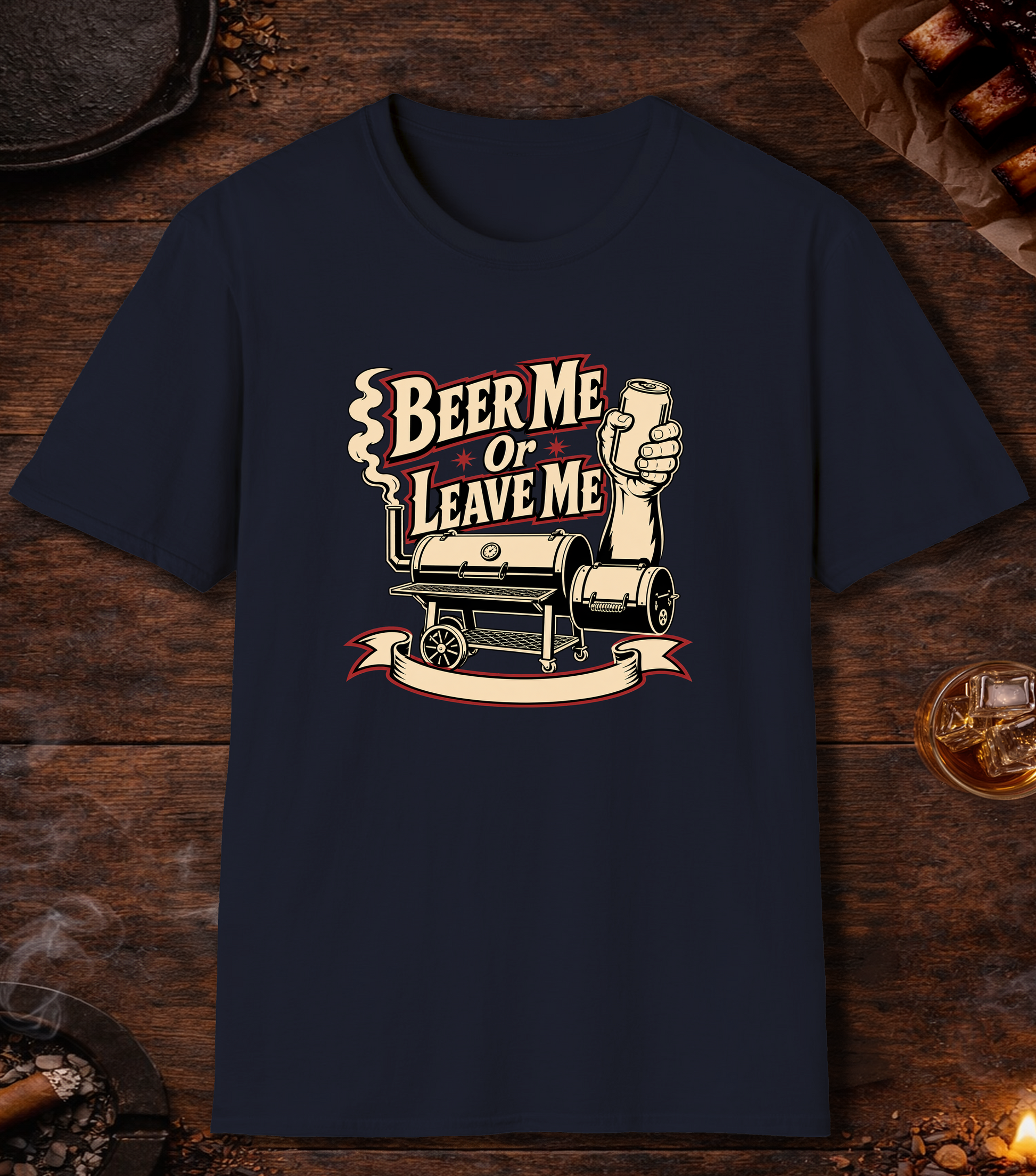 Beer Me Or Leave Me - Navy