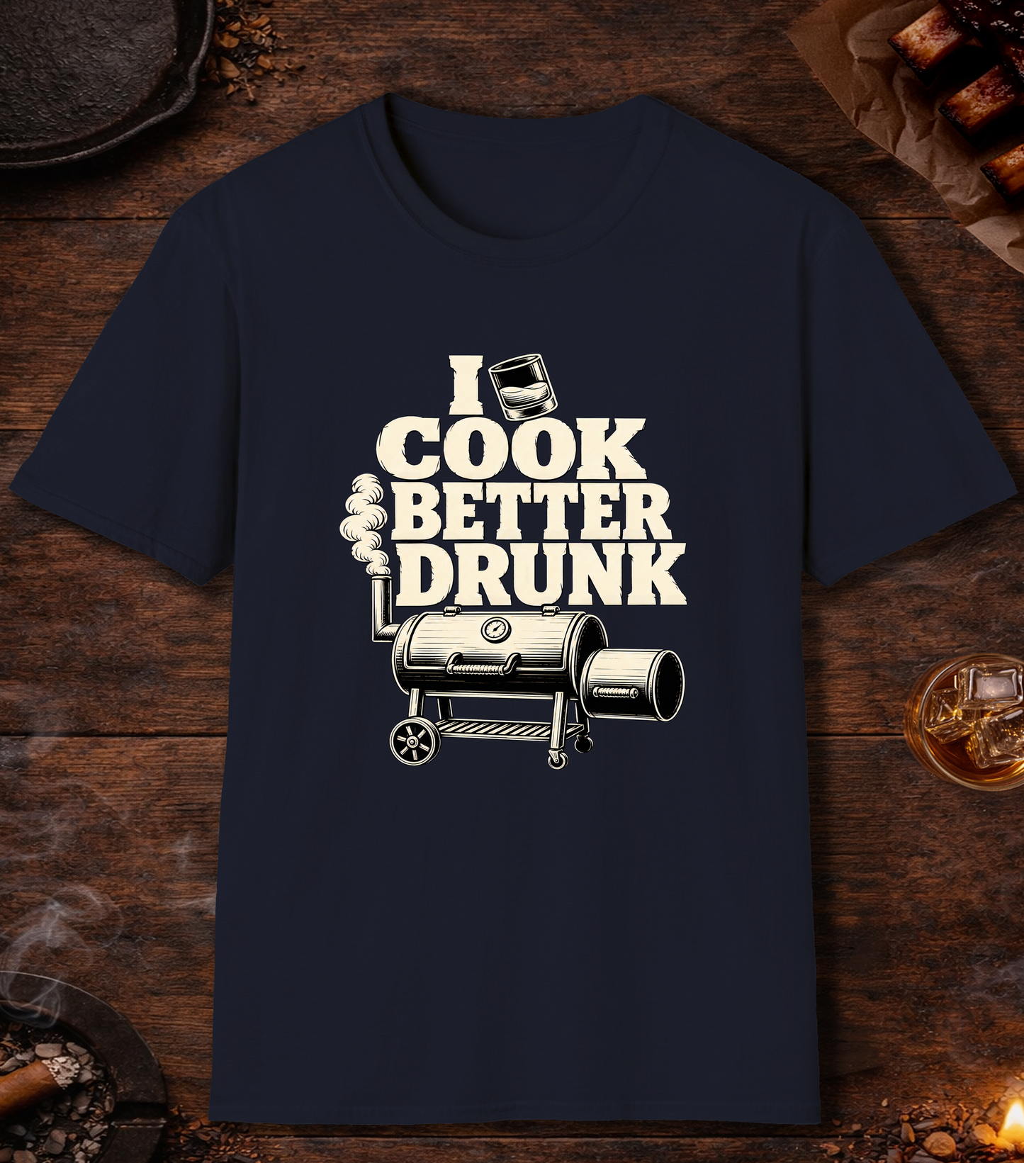 I Cook Better Drunk - Navy