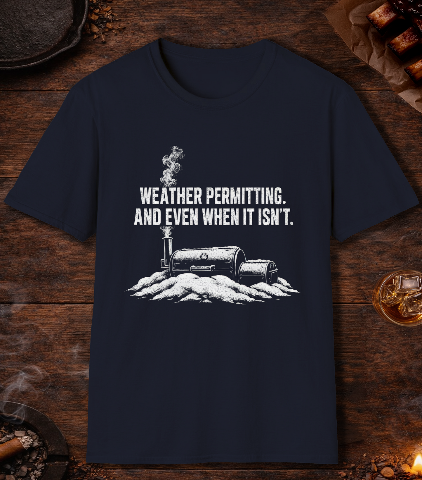 Weather Permitting T-Shirt - Navy