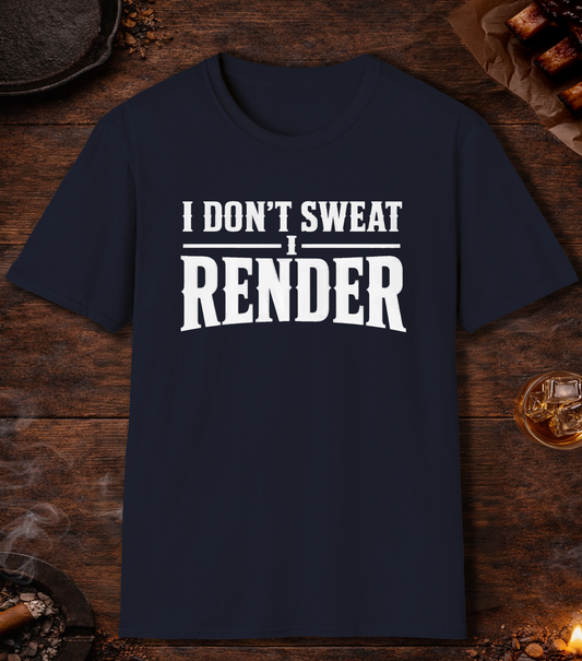 I Render T-Shirt - Navy