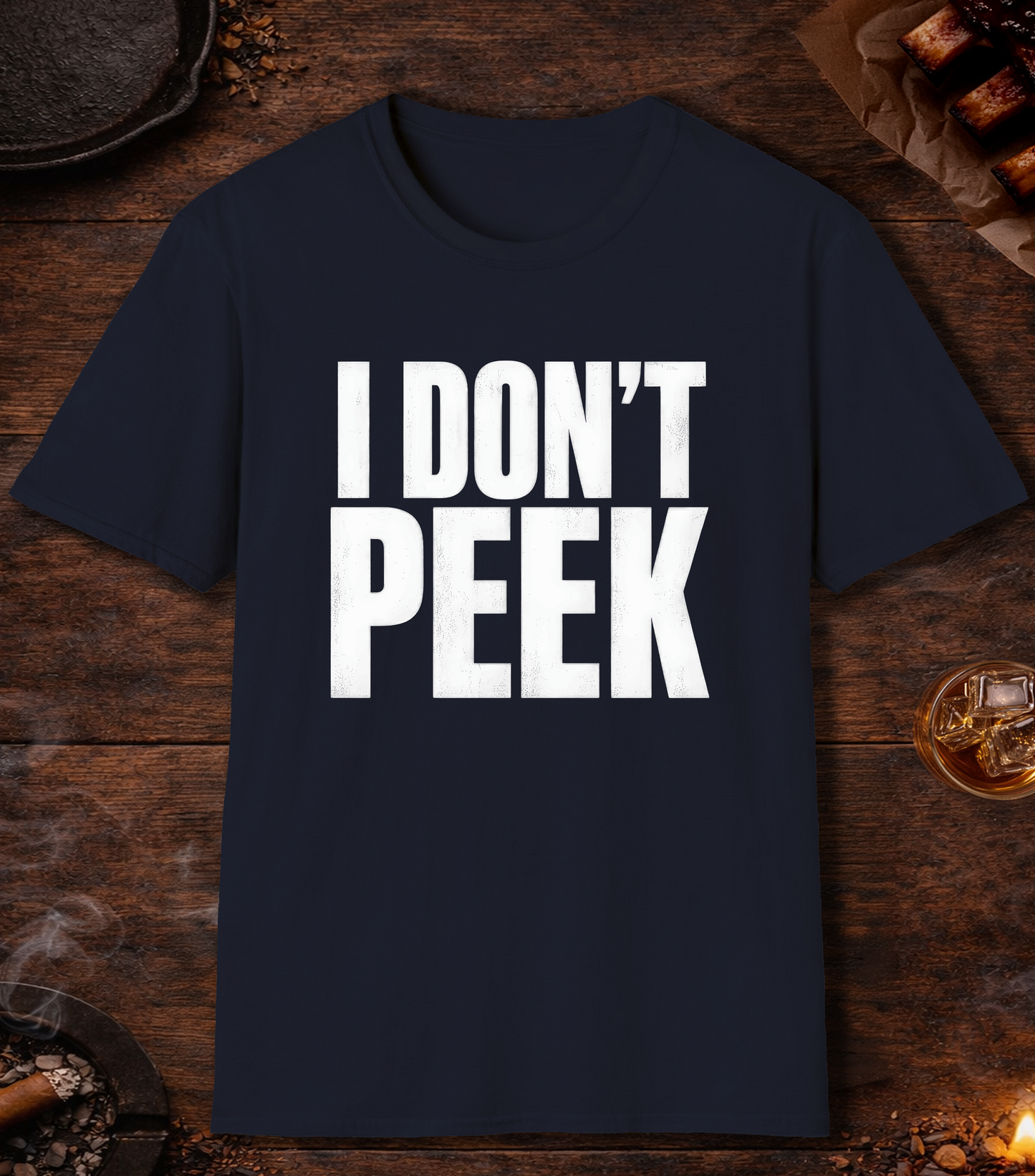 I Don't Peek T-Shirt - Navy
