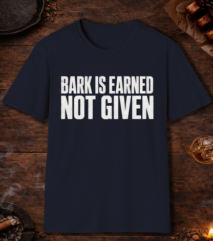 Bark Is Earned T-Shirt - Navy
