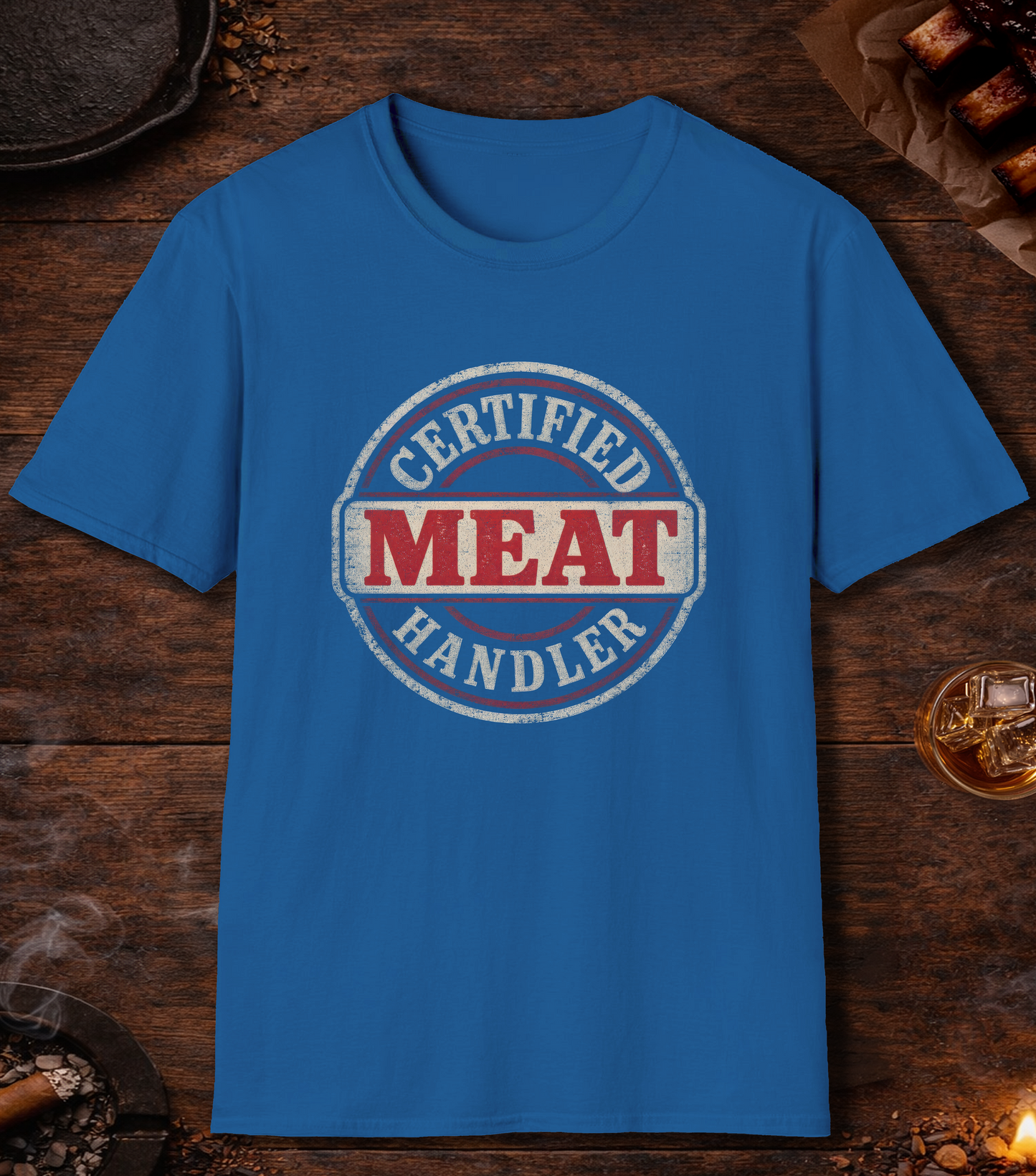 Meat Handler T-Shirt - Royal