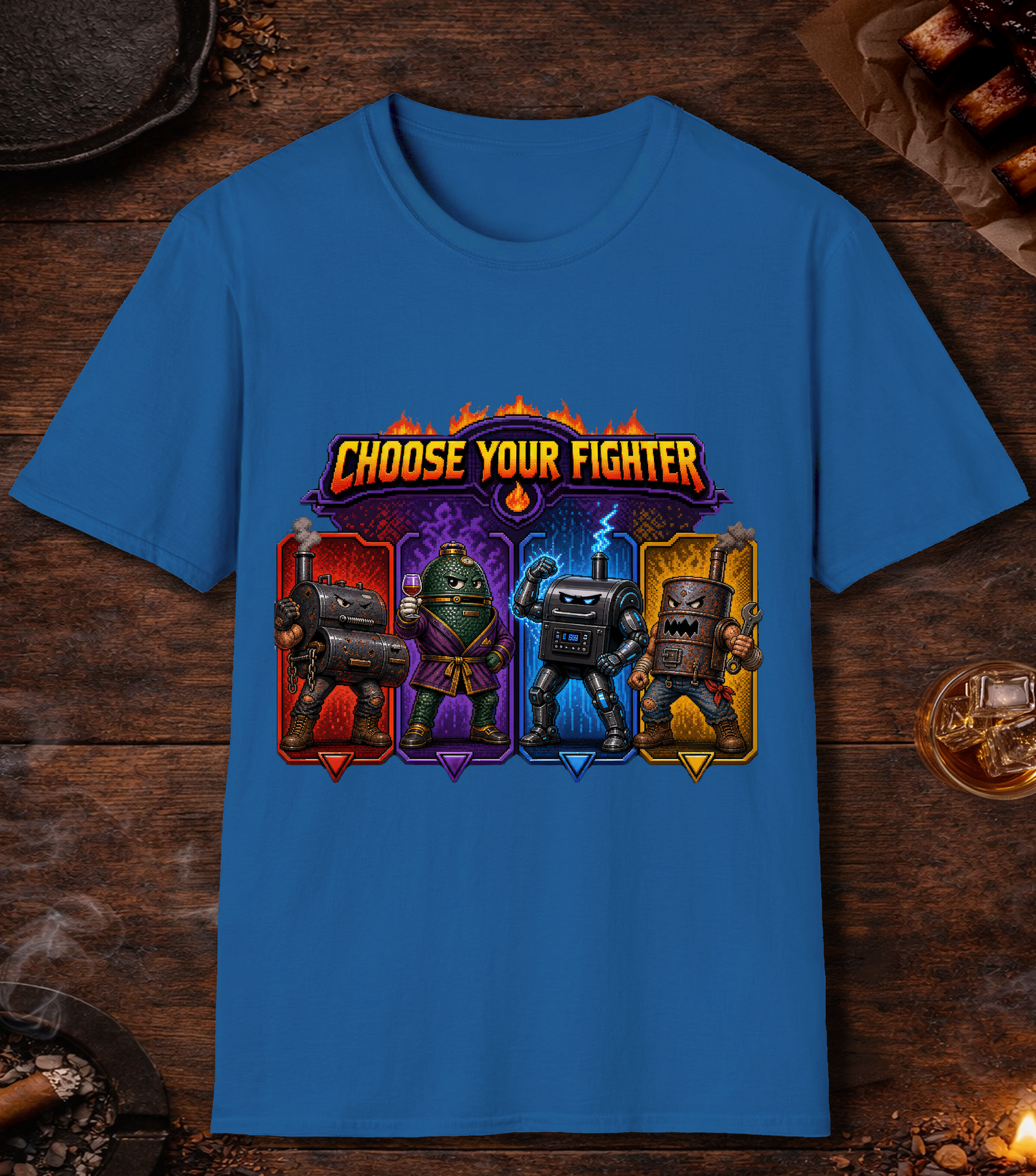 Choose Your Fighter T-Shirt - Royal